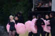 Lady Gaga en amont de la cérémonie d&#039;ouvert - © AFP