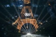 La Tour Eiffel lors de la cérémonie d&#039;ouver - © POOL/AFP